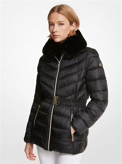 fake michael kors men quilted nylon packable down jacket|michael kors quilted jackets women's.